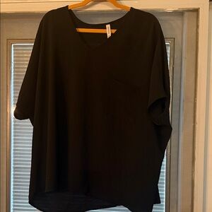Black Oversized Women's Top